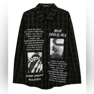 Boom Shakalaka Plaid Long Sleeve Shirt